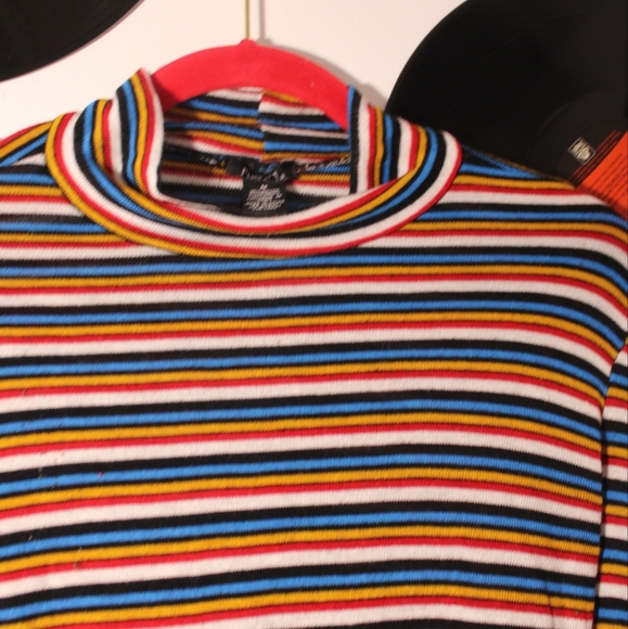 Rainbow Striped Turtleneck - Picture 3 of 3
